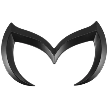 Black Evil M Логотип, эмблема, значок, наклейка для Mazda, все модели кузова, наклейка на задний багажник, наклейка, Паспортная табличка, аксессуары для декора