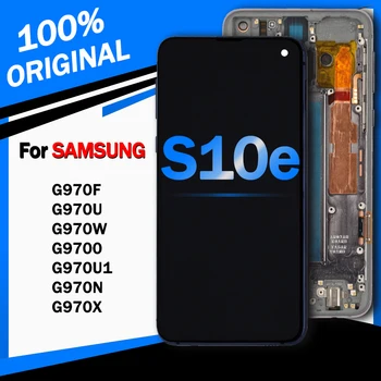 100% Протестированный ОРИГИНАЛЬНЫЙ AMOLED ЖК-дисплей Для SAMSUNG Galaxy S10E G970F/DS G970U G970W SM-G9700 Замена Сенсорного экрана Дигитайзера