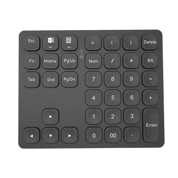 Двойная цифровая клавиатура Bluetooth, перезаряжаемая беспроводная цифровая клавиатура, тонкая цифровая клавиатура с 36 клавишами Для внешнего ввода данных