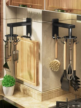 Кухонная настенная лопатка, подставка для ложек, стеллаж для хранения кухонной утвари, поворотный крюк без перфорации