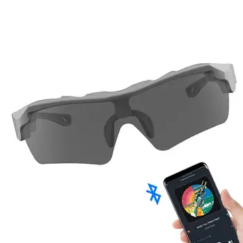 Солнцезащитные очки Smart Audio, Умные спортивные Музыкальные солнцезащитные очки для громкой связи на открытом воздухе, Беспроводные наушники со встроенным микрофоном