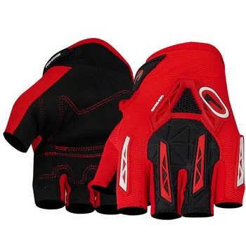 Мотоциклетные перчатки для ПРОФЕССИОНАЛЬНЫХ байкеров, перчатки для езды по бездорожью, мужские и женские байкерские гоночные перчатки с короткими пальцами на полпальца