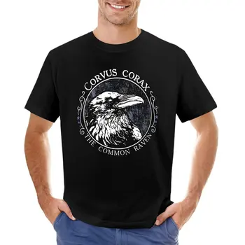 Corvus corax - футболка с изображением обыкновенного Ворона, летняя одежда, топы, быстросохнущая рубашка, мужские футболки с графическим рисунком, большие и высокие