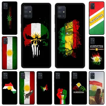 Чехол для телефона с флагом Курдистана для Samsung Galaxy A51 A71 A21S A03s A13 A33 A53 A11 A31 A52 A41 A32 5G A01 A22 Силиконовый Черный Чехол