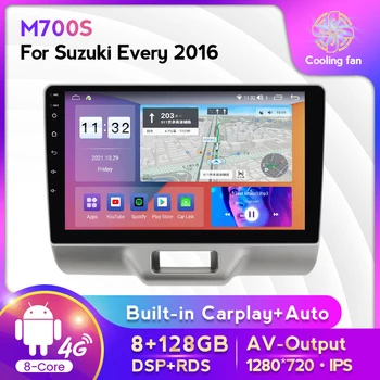 1280*720 8- Core Android 11 Автомобильный Радиоприемник Multimidia Player Для Suzuki Every 2015 + Auto Carplay GPS Видеоплеер 8G + 128G BT 4G WIFI