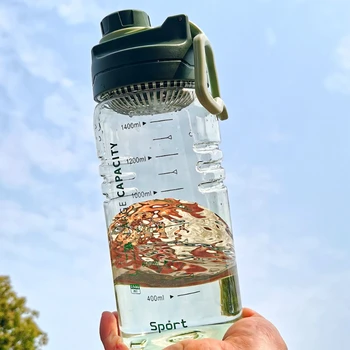 1500 мл Бутылка Для Воды Большой Емкости Фитнес Бутылка Для Питья Открытый Кемпинг Скалолазание Пеший Туризм Спортивные Бутылки Мода Waterbottle