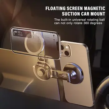 Магнитный автомобильный держатель для телефона, магнит, Поддержка смартфона GPS, Складной кронштейн для телефона в автомобиле для Macsafe iPhone 14 13 12 Samsung B4G6