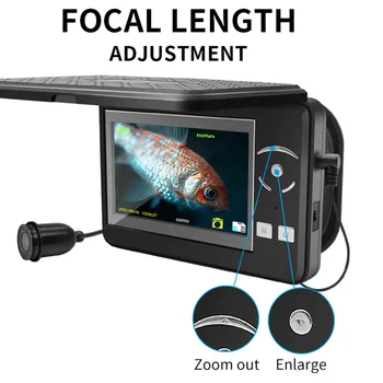 Подводная камера для рыбалки Finder 4,3 дюйма, 1000 ТВЛ, 15-метровый кабель, инфракрасная камера для рыбака, Зимняя ледяная камера IP68, водонепроницаемая