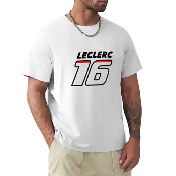Летняя футболка Charles Leclerc 16, летние топы, футболка с коротким рукавом, мужская