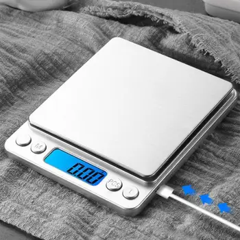 Цифровые кухонные весы весом 3 кг 0,01 г, Прецизионные весы для взвешивания ювелирных изделий для пищевых продуктов, диетических почтовых весов, измерительные жидкокристаллические электронные