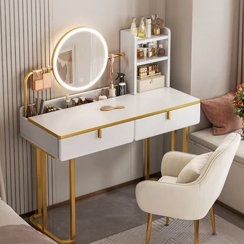 Европейский роскошный Туалетный столик Белый шкафчик для макияжа Туалетный столик Charm Многофункциональная мебель для спальни Aparadores