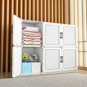 Складные шкафы для одежды большого размера, Шкафчик для хранения игрушек, Пылезащитный Бытовой Складной Шкаф, мебель для спальни
