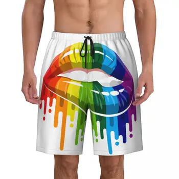 Изготовленные на заказ пляжные шорты Мужские быстросохнущие пляжные шорты, плавки для геев и лесбиянок, Купальные костюмы