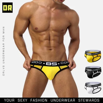BS85 Внешнеторговое новое модное мужское сетчатое нижнее белье, дышащие сексуальные трусы с сумкой BS107
