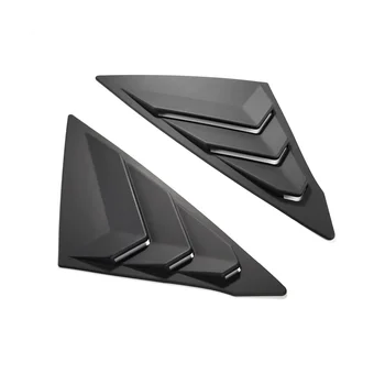 Жалюзи на задние боковые стекла Треугольные оконные жалюзи Gl для Honda Civic Седан 11Th 2022 2023 - ABS Матово-черный