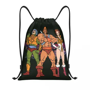 Изготовленные на заказ сумки-рюкзаки Masters Of The Universe на шнурке для мужчин и женщин, легкие сумки для занятий спортом в тренажерном зале Eternia He-Man, тренировочные сумки для рюкзаков