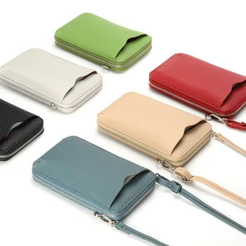 Новый дизайн упаковки для мобильного телефона Модная текстура Маленький квадратный пакет Однотонная мини-сумка через плечо большой емкости