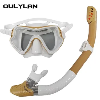 Профессиональные маски для подводного плавания Oulylan, Набор для подводного плавания, Силиконовая юбка для взрослых, Противотуманные очки, Оборудование для бассейна