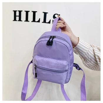 Мини-женские рюкзаки, новая тенденция, нейлоновая женская сумка, маленькие школьные сумки, белый рюкзак для девочек-подростков, модный повседневный рюкзак