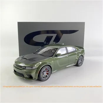 GT Spirit 1/18 Для Dodge Charger SRT Hellcat 2020, отлитая под давлением модель автомобиля, украшения из зеленой подарочной коллекции из смолы