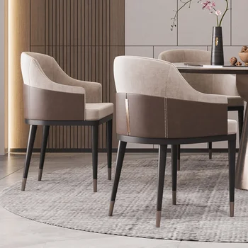 Офисное кресло для отдыха в скандинавском стиле, Минималистичные Роскошные кожаные Современные стулья, Современный салон Fauteuil, кухонная мебель