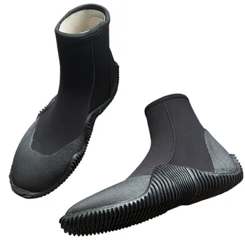 5 мм неопреновые ботинки для дайвинга на нескользящей подошве для различных видов спорта на открытом воздухе, водных видов спорта, дайвинга, подводного плавания, серфинга, плавания на лодках