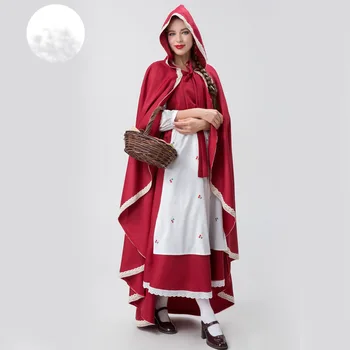 Женский драматический костюм Красной Шапочки для косплея на Хэллоуин