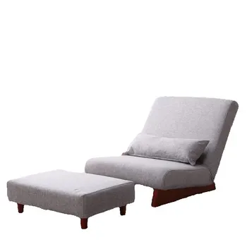 Напольный раскладной односпальный диван-кресло с оттоманкой, кресло для отдыха в японском стиле, кресло-акцент для мебели для гостиной