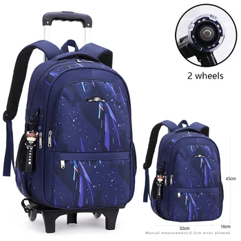 Детские школьные сумки, детская дорожная сумка на колесиках, школьный рюкзак на тележке, рюкзак для мальчиков-подростков, сумка на колесиках, рюкзак Mochila