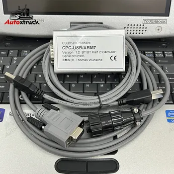 Для сканера диагностического инструмента Toyotabt, interfaz USB ARM7 BT, совместимый con для Toyota BT с ноутбуком CF19 EMS, CAN suite