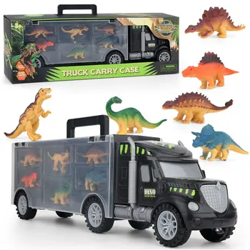 Сделай САМ Контейнеровоз, Креативная модель динозавра, игрушки, Транспортный автомобиль, Удобная переноска для хранения, модель автомобиля для мальчика, Игрушки для мальчика, Подарочный набор для хранения Игрушек