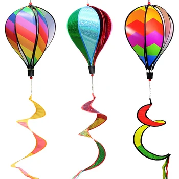 Красочный воздушный шар, ветряное колесо, Радужное Ветряное колесо, Садовая вертушка, полосатые носки с радужным ветром, вращающиеся игрушки Украшают двор