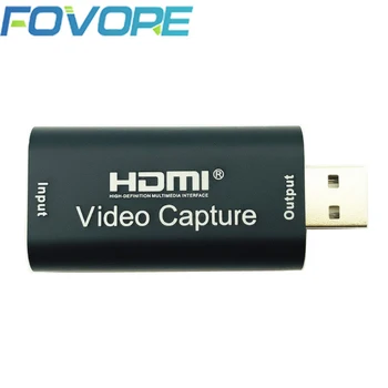 Карта захвата HDMI, устройство захвата видео, захват игры, USB 2.0, видеомагнитофон 4K 1080P для PS4, игровой DVD HD-камера, прямая трансляция