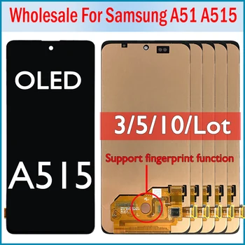 3/5/10 шт. OLED для Samsung A51 дисплей A515 дисплей A515F/DS A515FD A515 ЖК-дисплей замена сенсорного экрана A515F дисплей