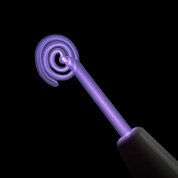 Спиральный электрод HF Заменит Стеклянную трубку Аргоно-фиолетовым лучом Неоновый Высокочастотный аппарат для ухода за кожей лица от прыщей Массаж лица
