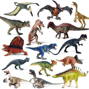 Модель Динозавра Парка Юрского периода Дикая природа Мозазавр Тираннозавр Рекс Шипастый Дракон Спинозавр Набор детских Игрушек Декоративные Фигурки