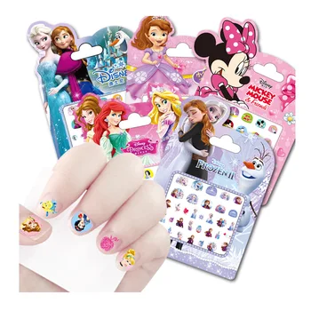 5 шт./компл. Diseny frozen, Микки и Минни Маус, игрушка для макияжа, наклейки для ногтей, игрушки для девочек-принцесс, наклейки для подружек, подарок для детей