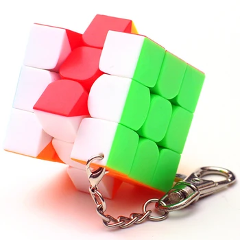 Мини-Брелок MoYu Magictrick Cube Hongary 3 на 3 на 3 MoYo Cibe MuYo Брелок для ключей Mofangjiaoshi Без Наклеек Cubo Candycolors Гаджет
