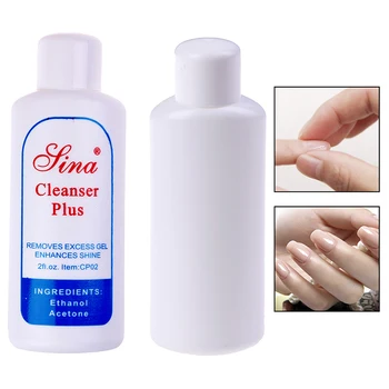 60 мл жидкого средства для удаления блеска, очиститель для ногтей, УФ-средство для очистки ногтей, обезжириватель