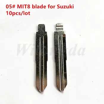 10 шт./лот Сменная Металлическая заготовка Неразрезанный Флип KD Remote Key Blade Тип #05 MIT8 для Suzuki Wagon R Chevrolet Spark