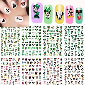 Новая наклейка для ногтей Disney, аниме, Микки, украшения для ногтей, мультяшная анимация 