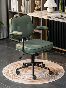 Легкое роскошное кресло компьютерное кресло для домашнего сидячего образа жизни, удобное офисное кресло для учебы, кресло для рабочего стола, вращающееся кресло с подъемником для обучения
