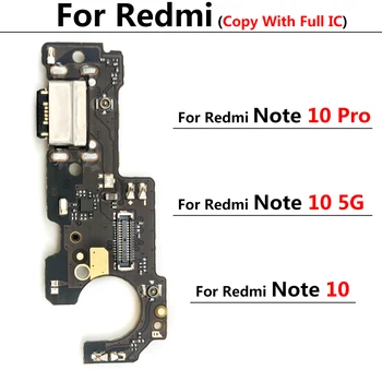Новый разъем для подключения USB-док-станции для зарядки Xiaomi Redmi Note 10 Pro / Note 10 5G Mic Микрофонный модуль