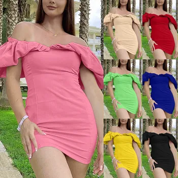 Женские, платье элегантные бедра юбка с запахом Платья для женщины 2023 сексуальный выше колена Платье женские летние платья для женщин 2023 2023