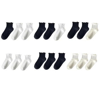 3 пары/ упаковка носков для женщин, повседневные дышащие носки на весну-лето