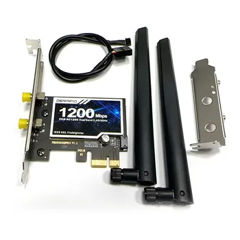 Беспроводная сетевая карта PCIE WiFi 6 поколения 1800M Настольный двухчастотный гигабитный высокоскоростной Bluetooth 5.0 Стабильный AX210