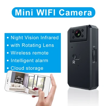 Мини-камера HD WIFI, веб-камера-рекордер для удаленного мониторинга внутри и снаружи помещений, защита безопасности, секретный видеомагнитофон
