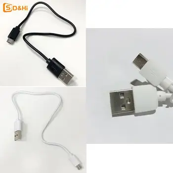 30-сантиметровый USB-кабель для зарядки мобильного телефона, шнур для зарядки гарнитуры, совместимой с Bluetooth, для Android, шнур для зарядки из чистой меди