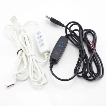 3-контактный светодиодный диммер постоянного тока 5 В, удлинительный кабель, USB-порт, Линия питания, Затемняющий провод, Переключатель цвета, адаптер для светодиодной лампочки