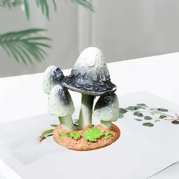 Фигурка Ручной работы, модель искусственного гриба, Яркая Мини-Статуэтка гриба, Реалистичное Украшение Сказочного сада своими руками для широко